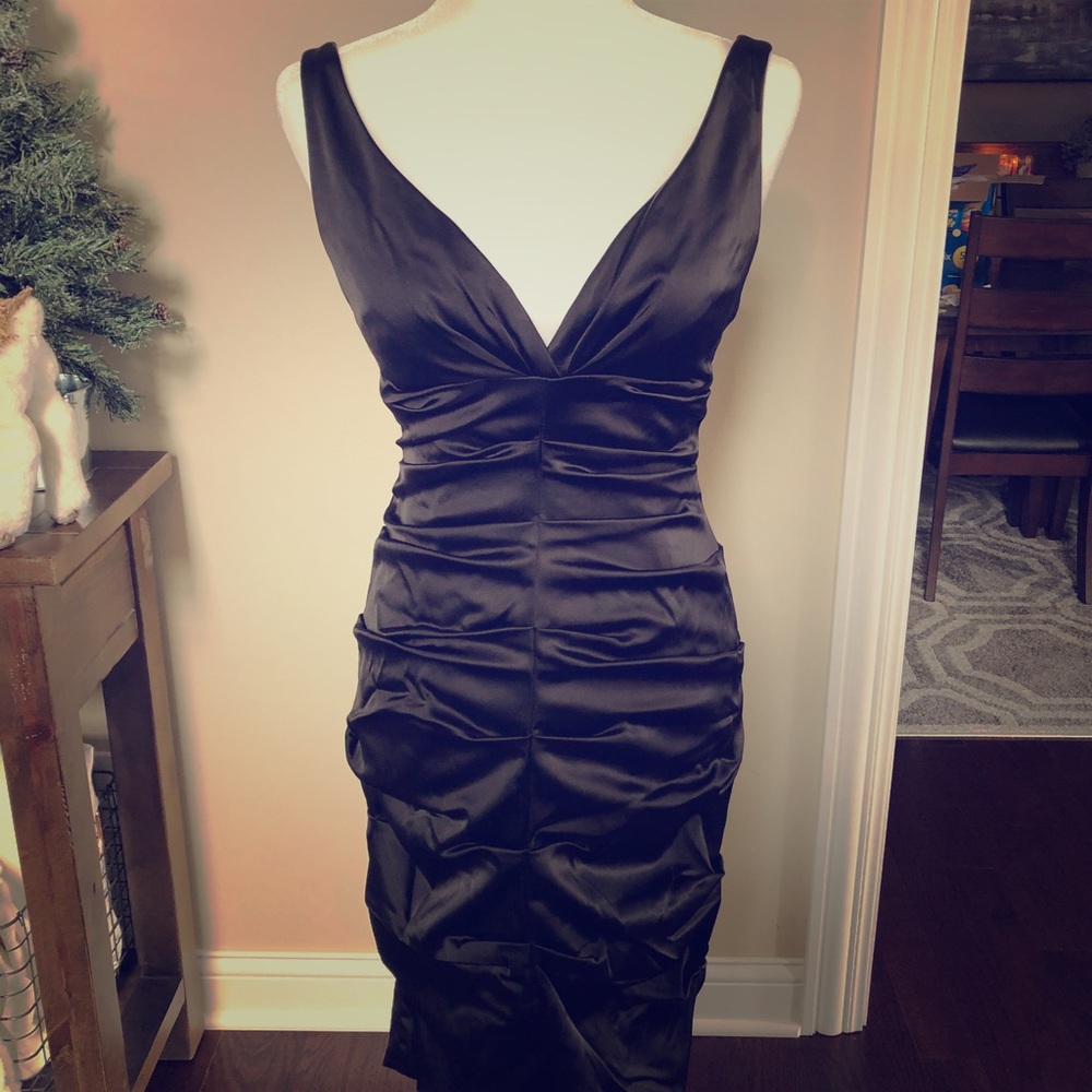 Black cocktail dress